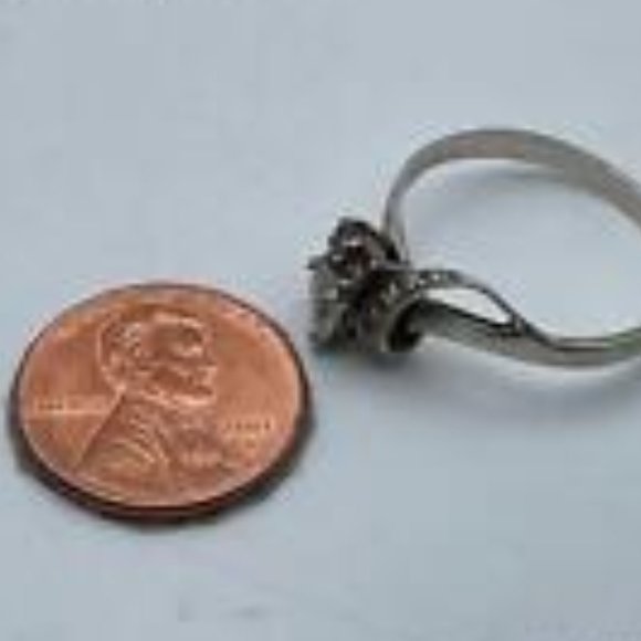 Sterling Garnet Silver Plated Women's Multicolor Three Gemstones Topaz Ring - Picture 3 of 8